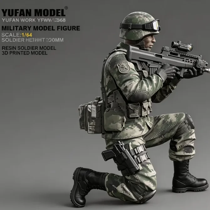 

YUFAN MODEL1/64 Resin soldier kit DIY self assembling and coloring YFWW-2368/3D