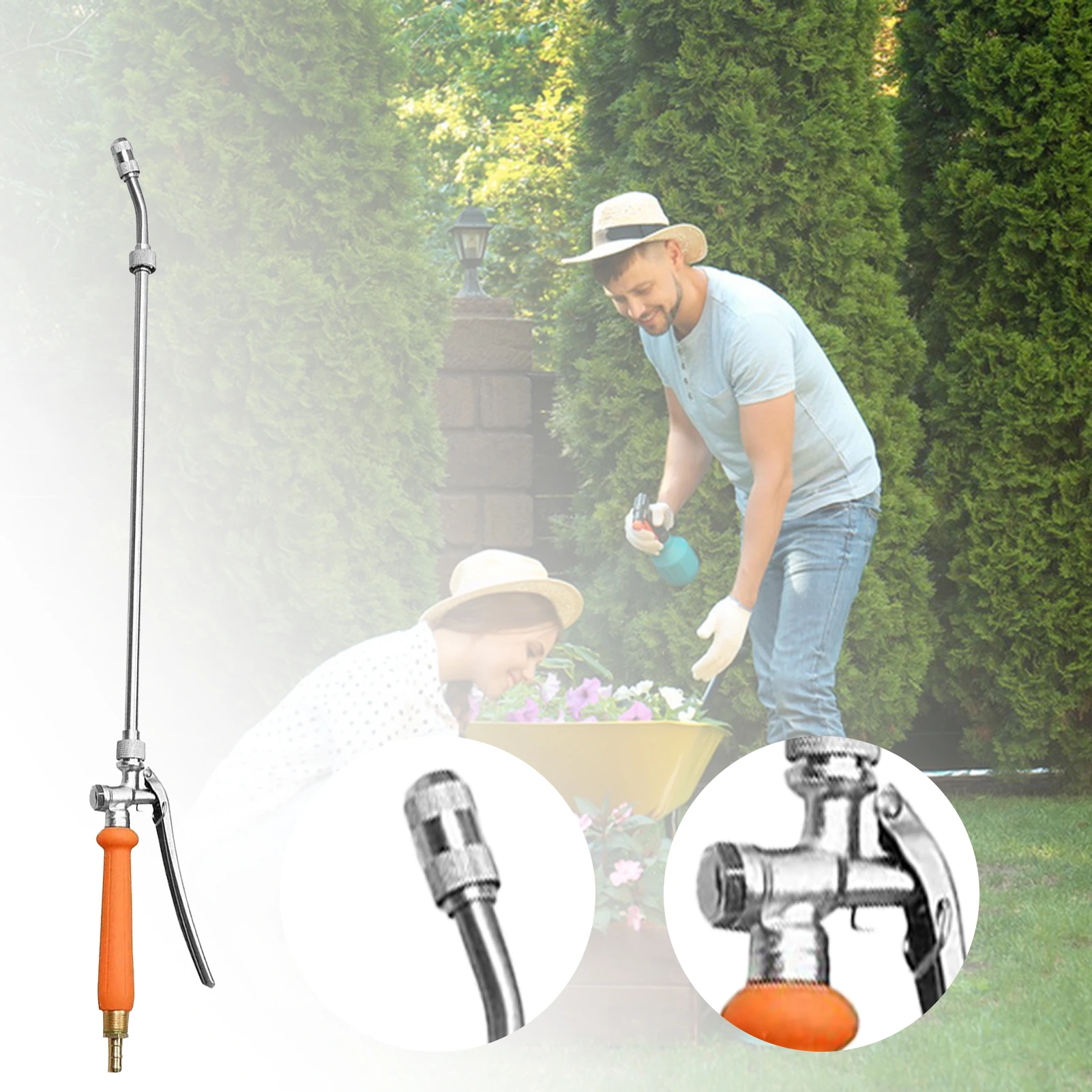 

Garden Outdoors Watering Wand Easy Connecting Heavy Metal Watering Wand For Garden