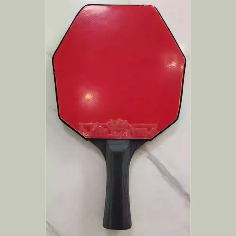 7-lagiges Tischtennisschläger aus reinem Holz, sechseckiges Ebenholzmaterial, Ping-Pong-Paddel, Mittelfokus, Rundummethode, Schlägerschläger für das Training