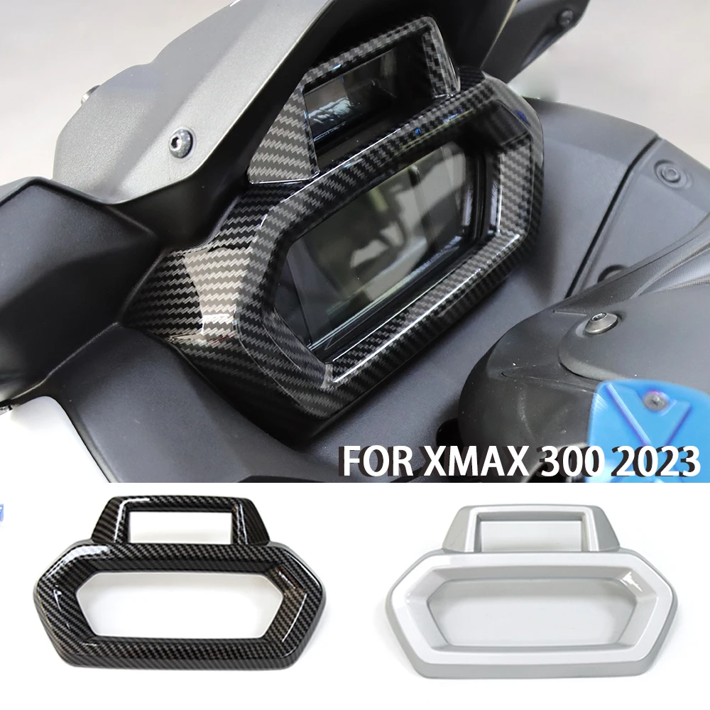 

For XMAX 300 2023 2024 Motorcycle Accessories Dashboard Instrument Frame Cover Trim For YAMAHA XMAX300 Carbon Fiber Pattern