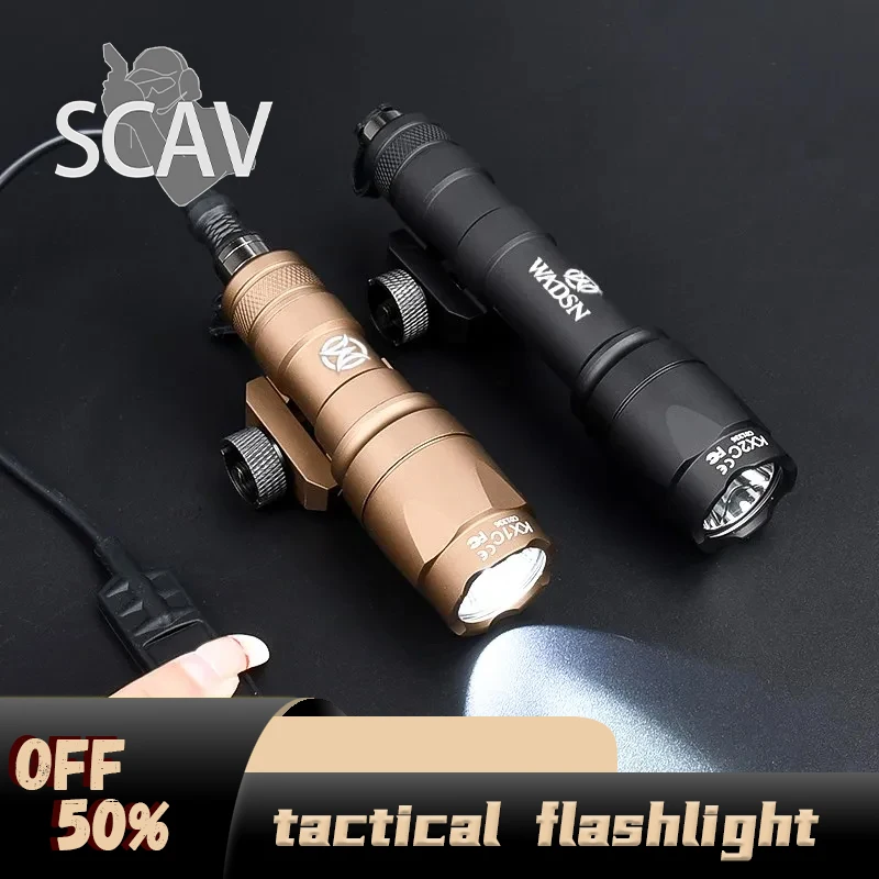 WADSN M600C M300A Tactical Airsoft Flashlight Modbutton Remote Pressure Switch Weapon Rifle Hunting Scout LED Mini searchlight