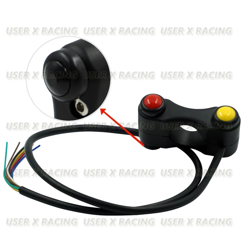 USERX Universal Motorcycle retrofit accessories three button function horn high and low beam light dimmer overtaking switch