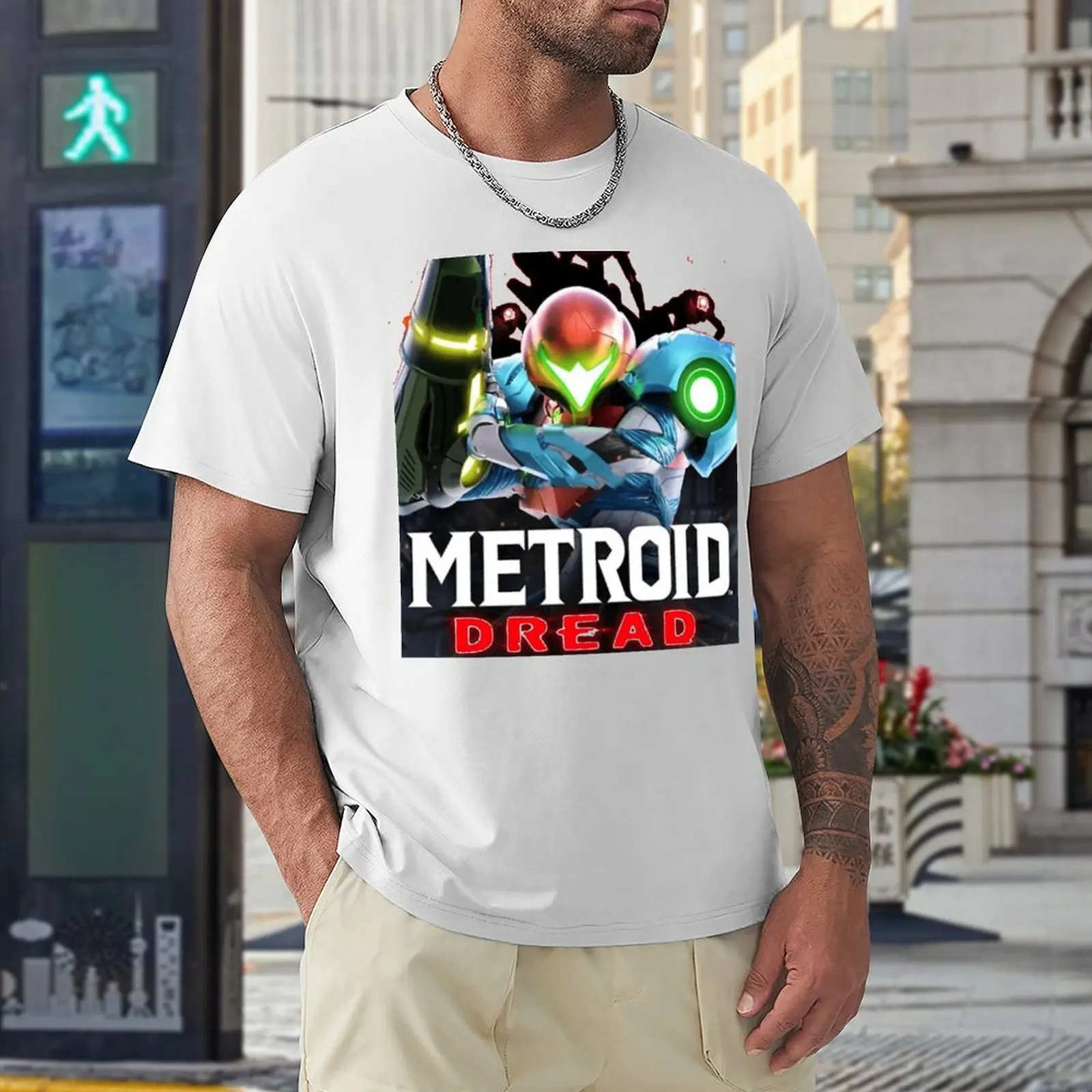 Metroidss Dread S Essential camisetas de alta calidad, Camiseta de cuello redondo, campaña, viaje informal, talla de EE. UU.