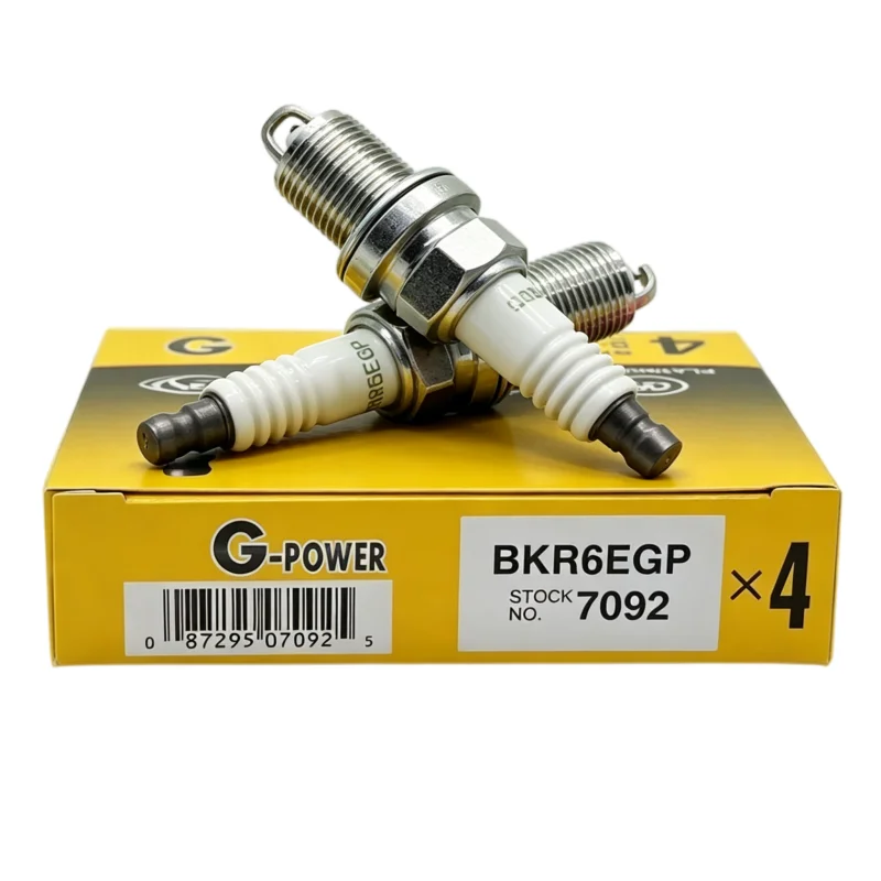 4 piezas de bujías de platino G-Power 7092 BKR6EGP para Acura, Alfa Romeo, Audi, BMW, Toyota, Honda, Chevrolet, Yamaha, Suzuki BKR6EGP