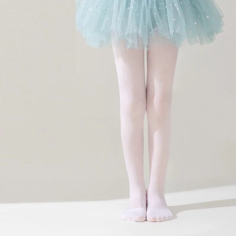 

Summer Kids Solid Color Elastic Pantyhose for Dancer Girls Dance Slim Leggings Children Pineapple Tights Socks 1-11Y
