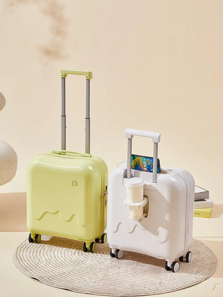 ultra-light-luggage-carry-on-18-inch-no-check-in-required-suitcase-with-pull-rod-travel-password-box-fashionable-hardshell