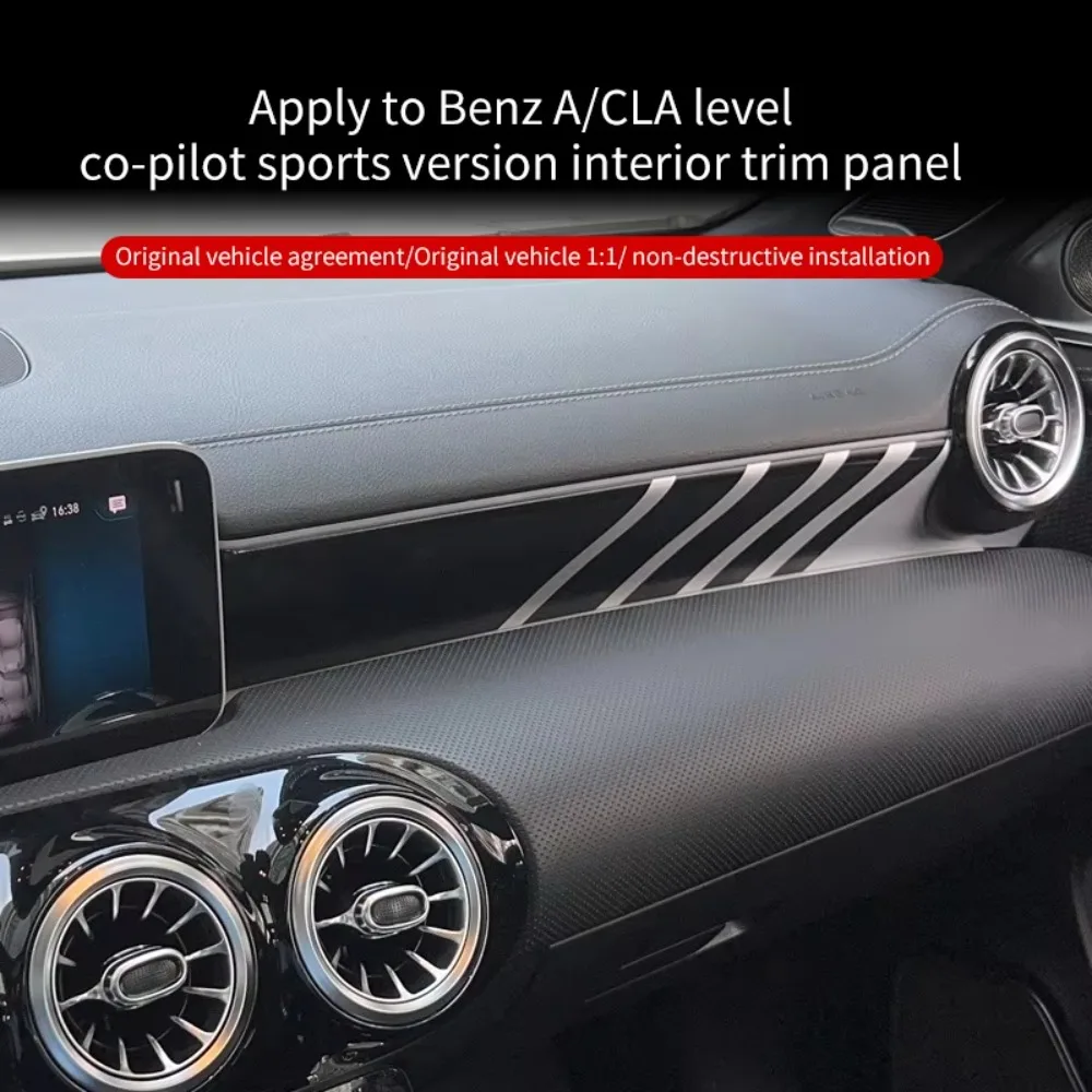 

W118 Аксессуары для салона автомобиля, сиденье второго пилота, украшение центральной консоли, спортивная внутренняя панель для Mercedes Benz A-Class W177