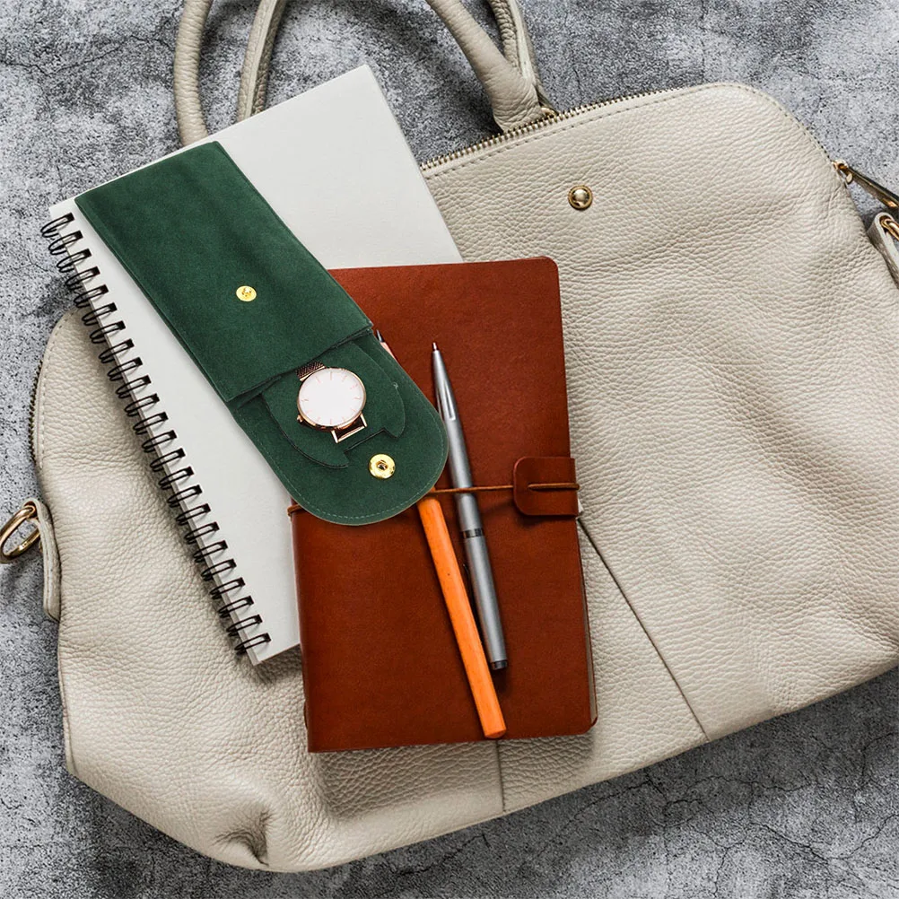 

2pcs Portable Storage Travel Organizer Pouch Snap Button Soft Lining Lightweight Replacement Old Broken for Women