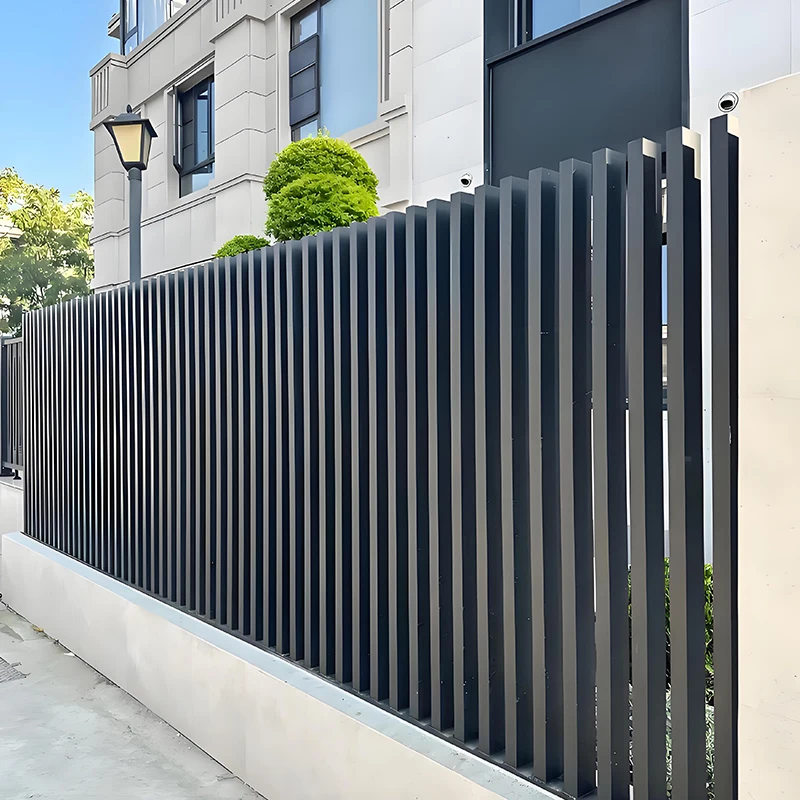 Easy Installation Wpc Garden Fence Alloy Privacy Aluminium Slat Fencing for Farm and Sport for Outdoor Spaces