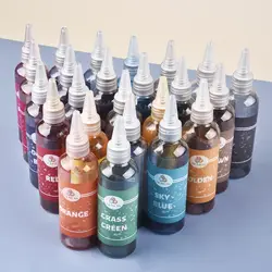 Fabric Dyes Kit DIY Clothing Refurbished Coloring Agent Cotton Jeans Canvas Pigment Paint Fabric Tie-Dye Fixing Agent