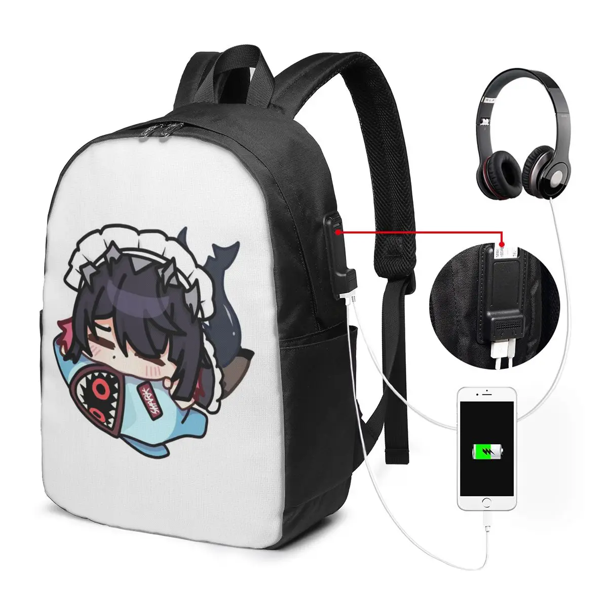 

Ellen Joe Guzi's Original Animation Zenless Zone Zero Anime Backpack TravelNotebookBag Computer CollegeStudentSchool Bag Laptop