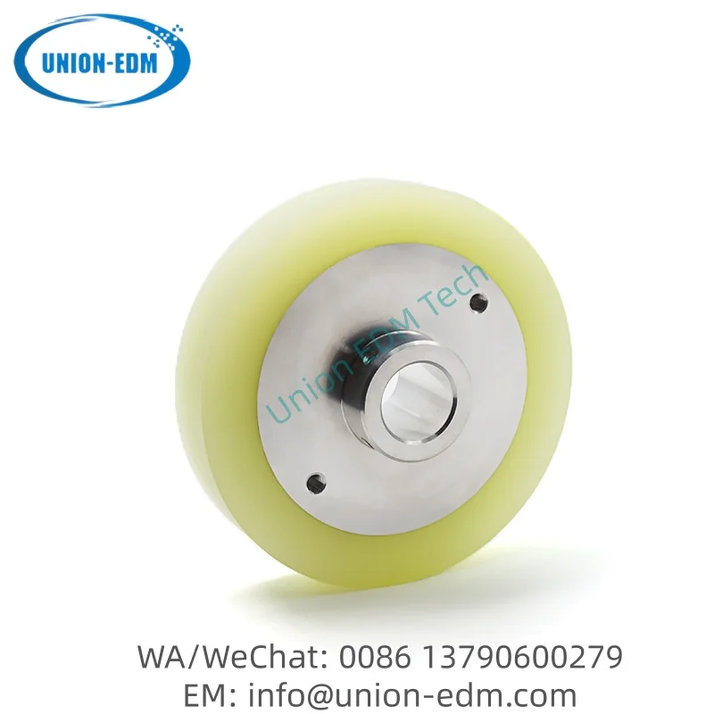 MW306710A 118402A 3054678 S416 Tension urethane roller upper  OD100 x ID19 x 20mmH 2 x M5 for Sodick EDM wear parts