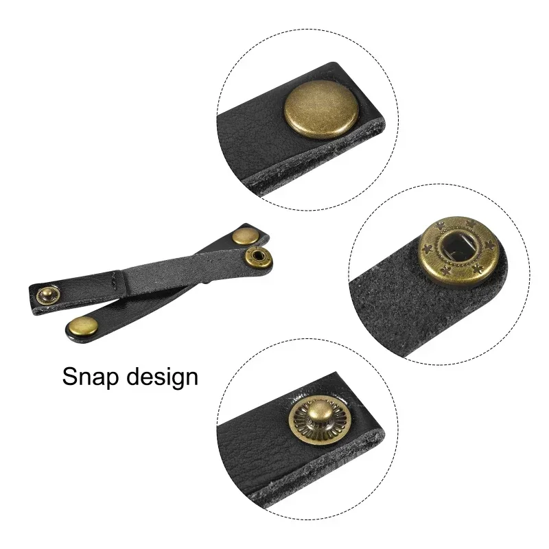 30pcs 2026 New model Latest Models Reusable Leather Cable Straps Cord Management Organizer For USB Cables Headphone Wire Storage