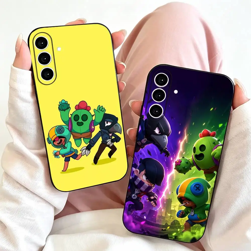 B-Brawl-Game Stars  Phone Case Black Silicone Soft For Samsung Galaxy A73,A72,A71,A70,A53,A52,A51