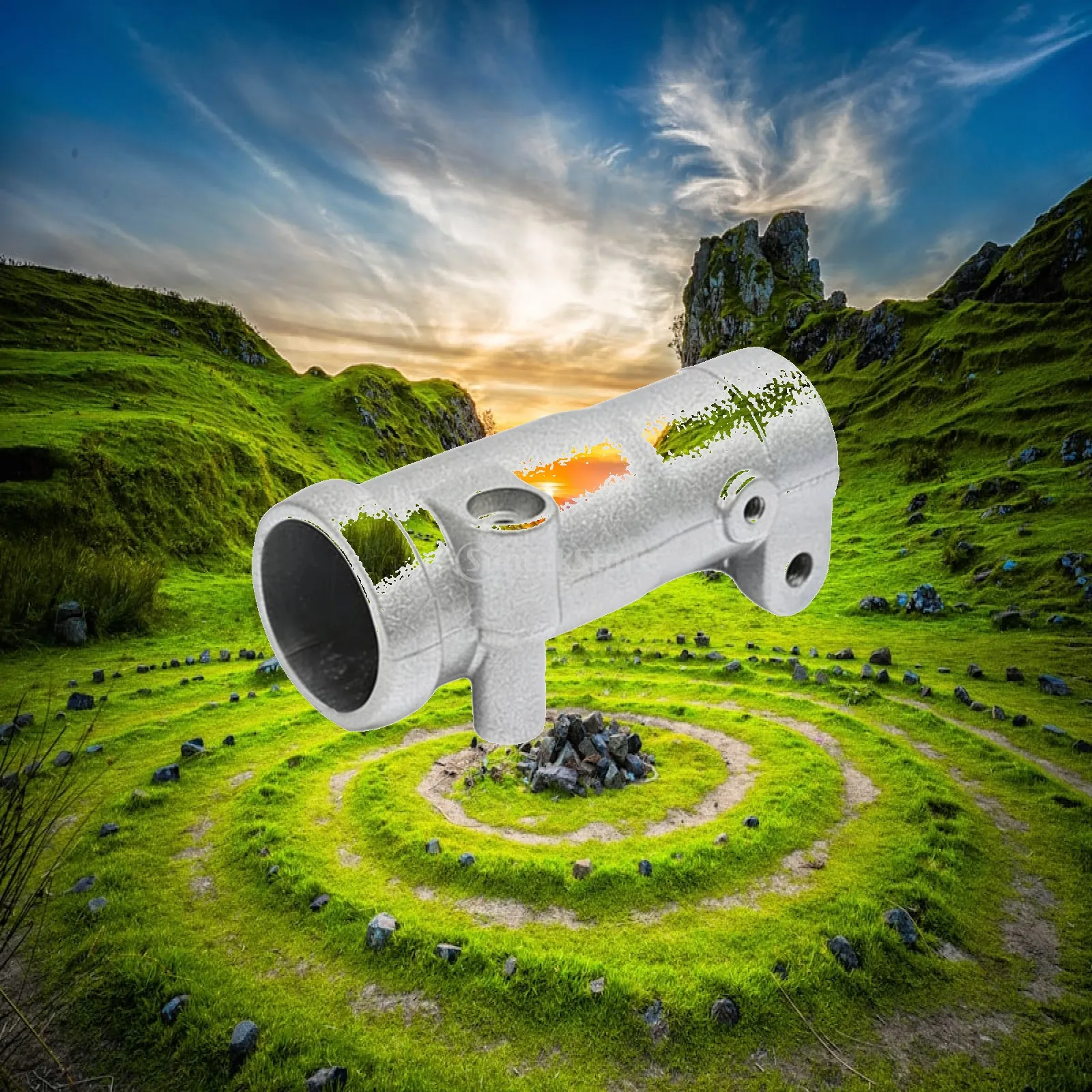 Clutch Drum Housing for Mower Aluminum String Trimmer Part Garden Tool Accessory High Efficiency 9T Quick Connector 2.6cm