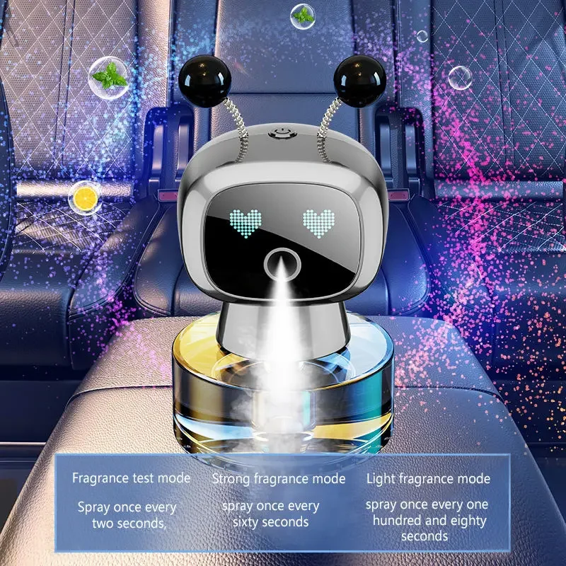 Advanced Robot Intelligent Aromatherapy Machine Automatic Spray Car Perfume Advanced Long-lasting Fragrance Car Air Freshener