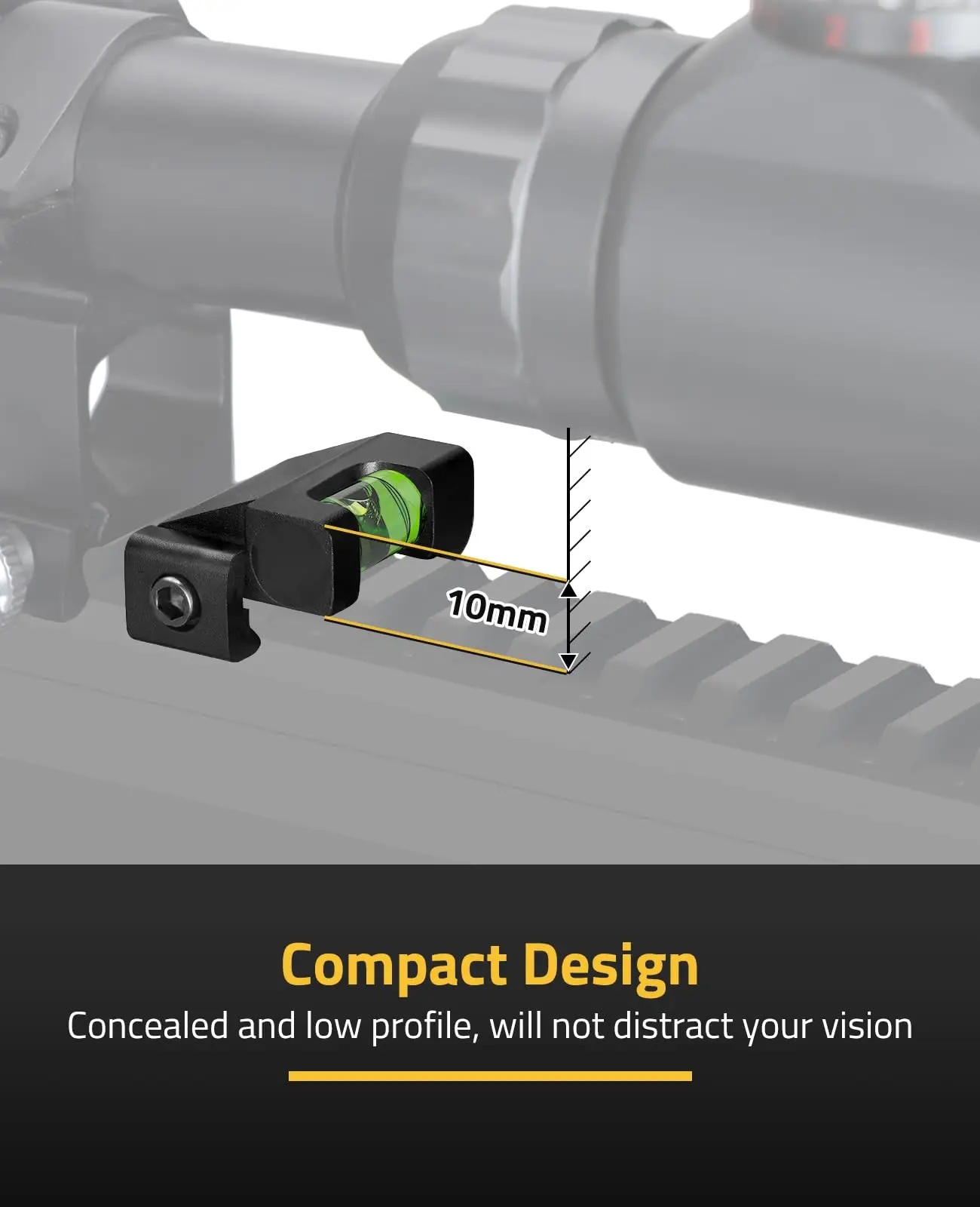 

CVLIFE Optics Scope Level Leveling Kit Anti-Cant Scopes Sight Bubble Level Improves Accuracy for Picatinny Rail for Outdoor