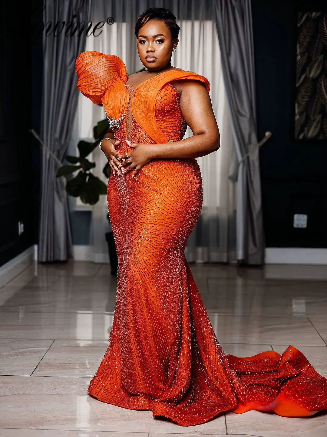 strapless open back dress Plus Size Burnt Orange Satin Slit Dress  Lisposa