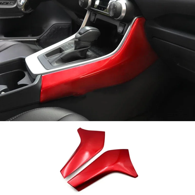 For Toyota RAV4 RAV 4 XA50 2019 2020 2021 2022 2023 Center Console Gear Shift Box side Strip Cover Trim Sticker Accessories