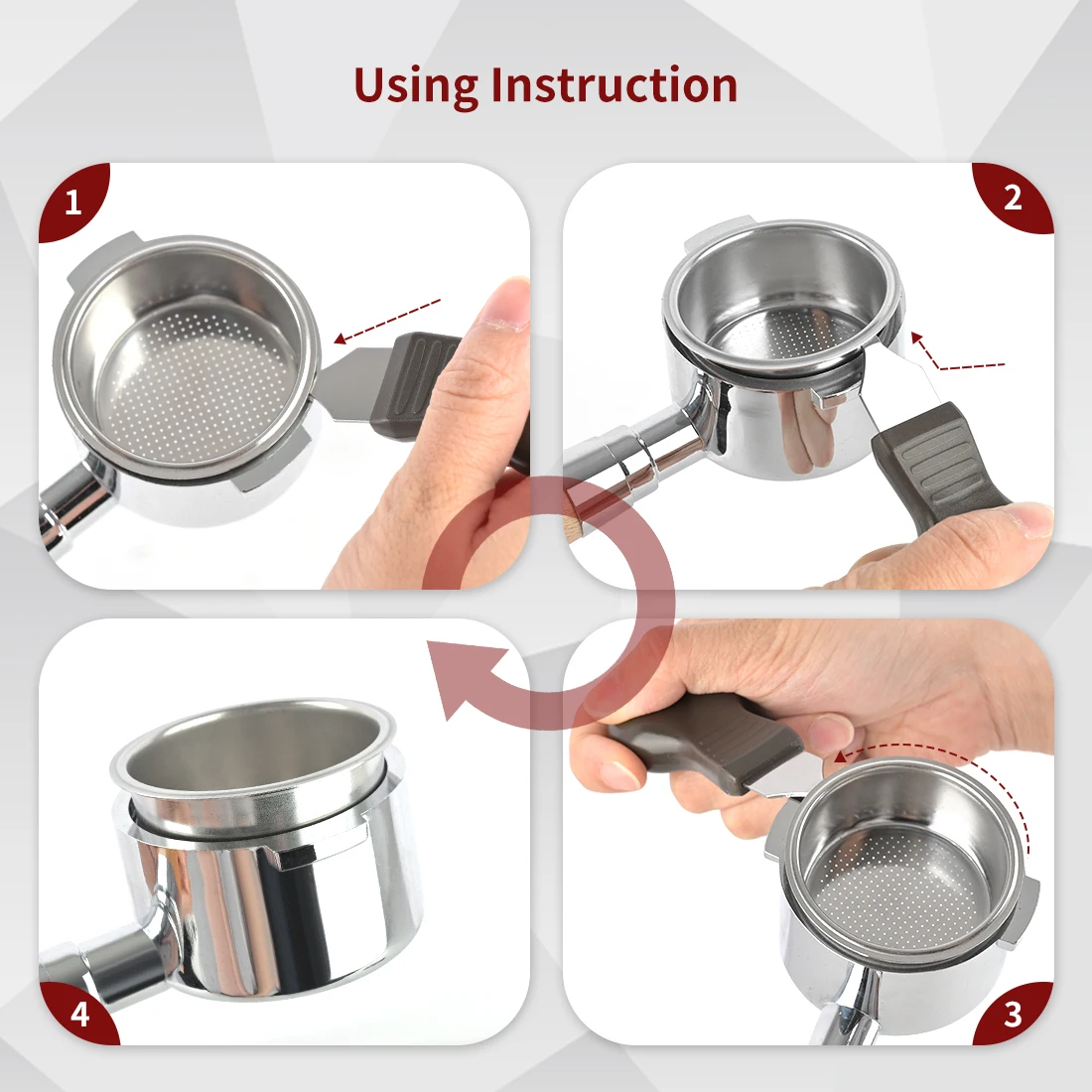Espresso Coffee Portafilter Basket Remover for 58mm 54mm 51mm Portafilters Espresso Machine Accessories Barista Tools view 3