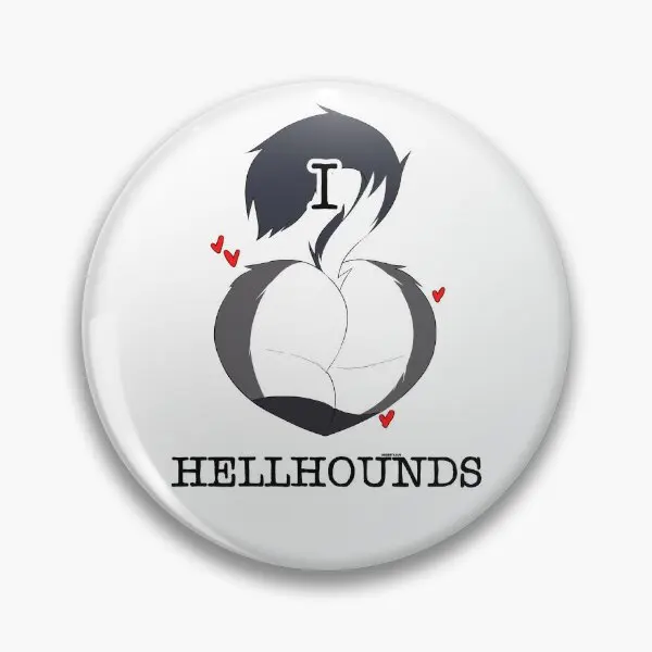 I Heart hounds Loona Butt  Soft Button Pin Lover Cartoon Funny Brooch Collar Creative Decor Gift Clothes Badge Fashion Lapel Pin