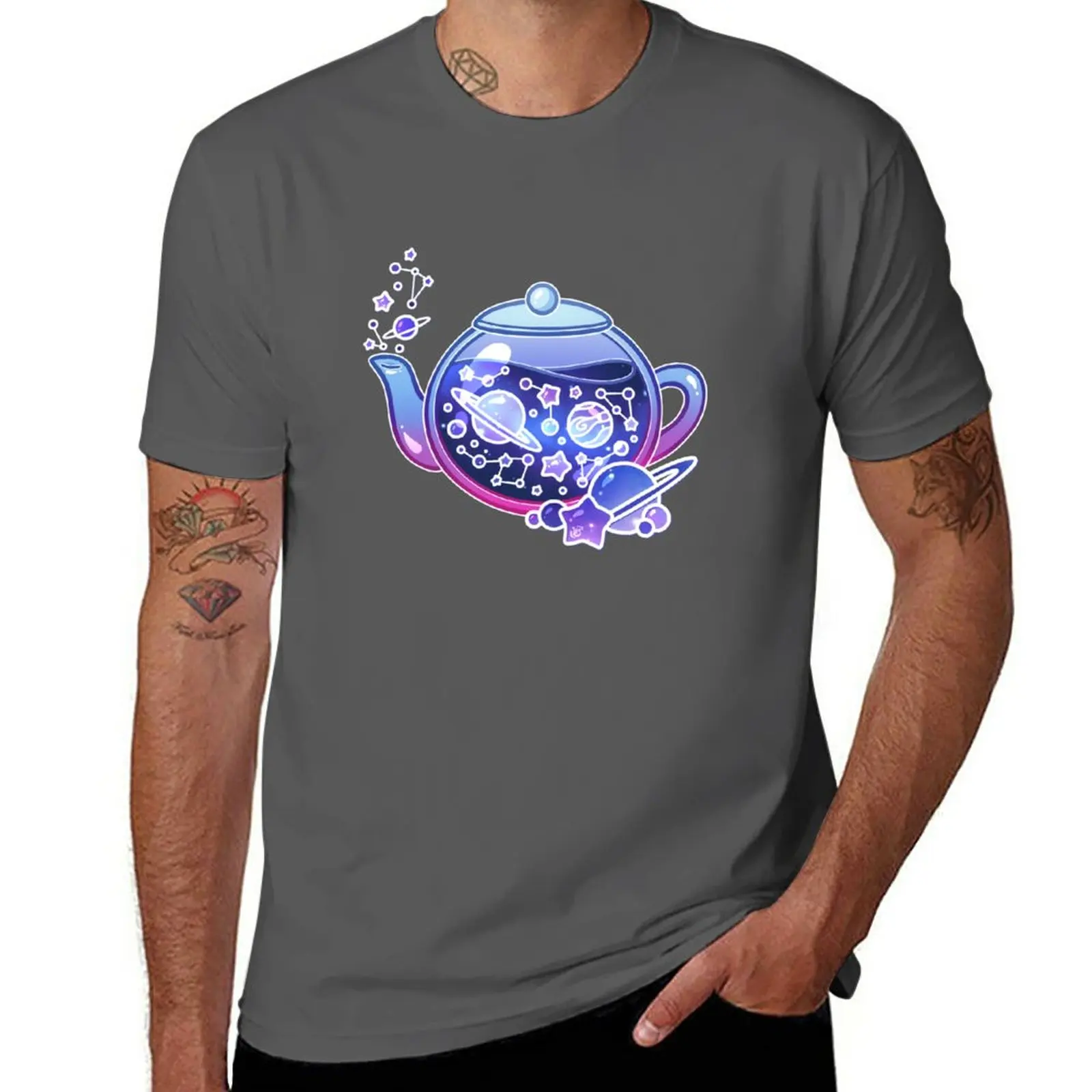 New Galaxy Teapot T-Shirt Anime t-shirt summer clothes men graphic t shirts