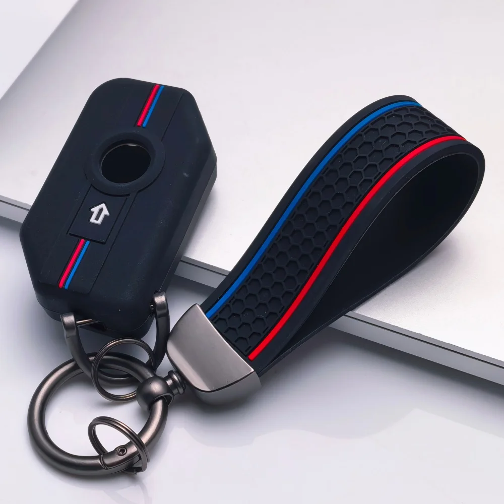 Silicone Remote Key Fob Keychain Ring Shell Case Cover Holder For BMW K 1600 B GT GTL R 1250 GS Adventure S1000 R XR 2021 2022