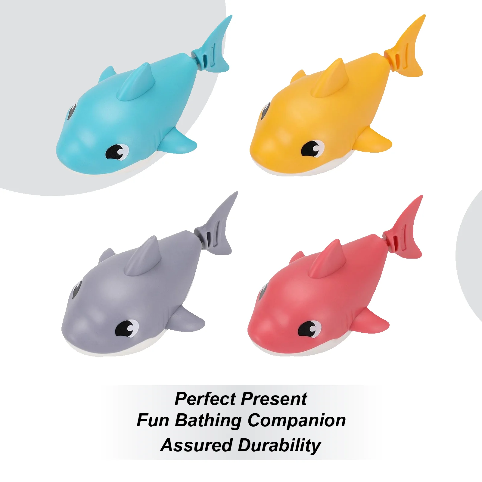 

Shark Bath Toy Cute Swimming Shark Bath Toys For Baby Floating Cute Wind Up Animal For Boys Girls 1-3 Year Old Shower Pool