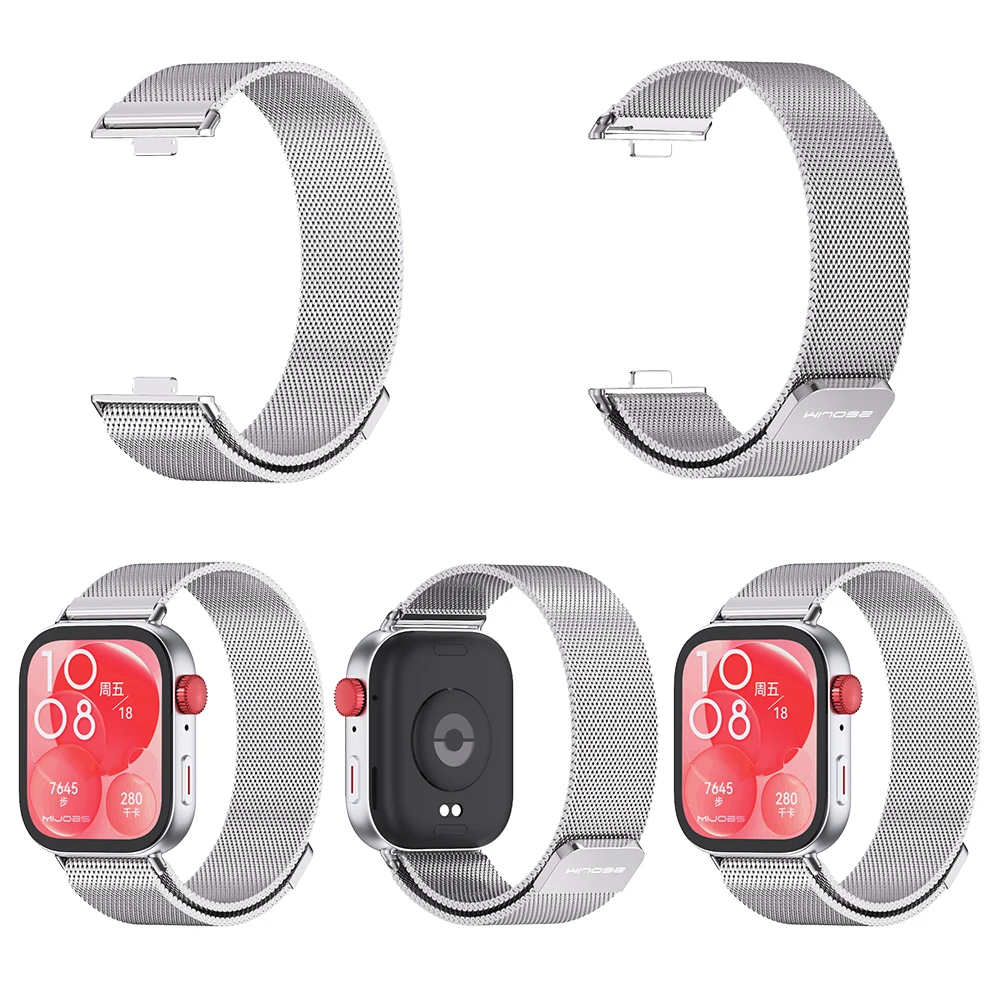 Металлический ремешок для часов Huawei Watch Fit 4 Pro 4 3 Ремешок для часов Huawei Fit 3, браслет из нержавеющей стали для Huawei fit 4 Pro, ремешок на запястье