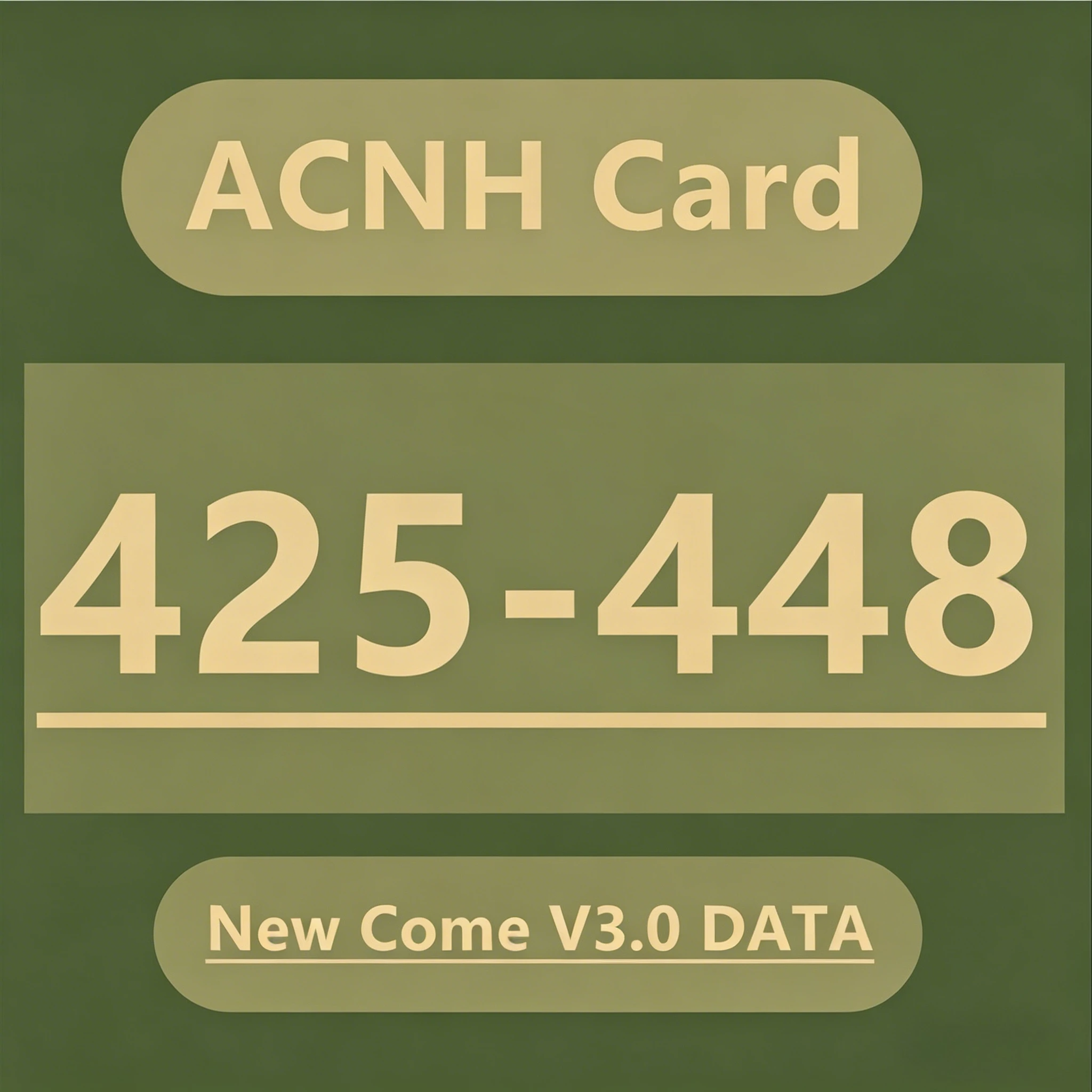 Nowe karty ACNH 425-448 NFC do kolekcjonowania
