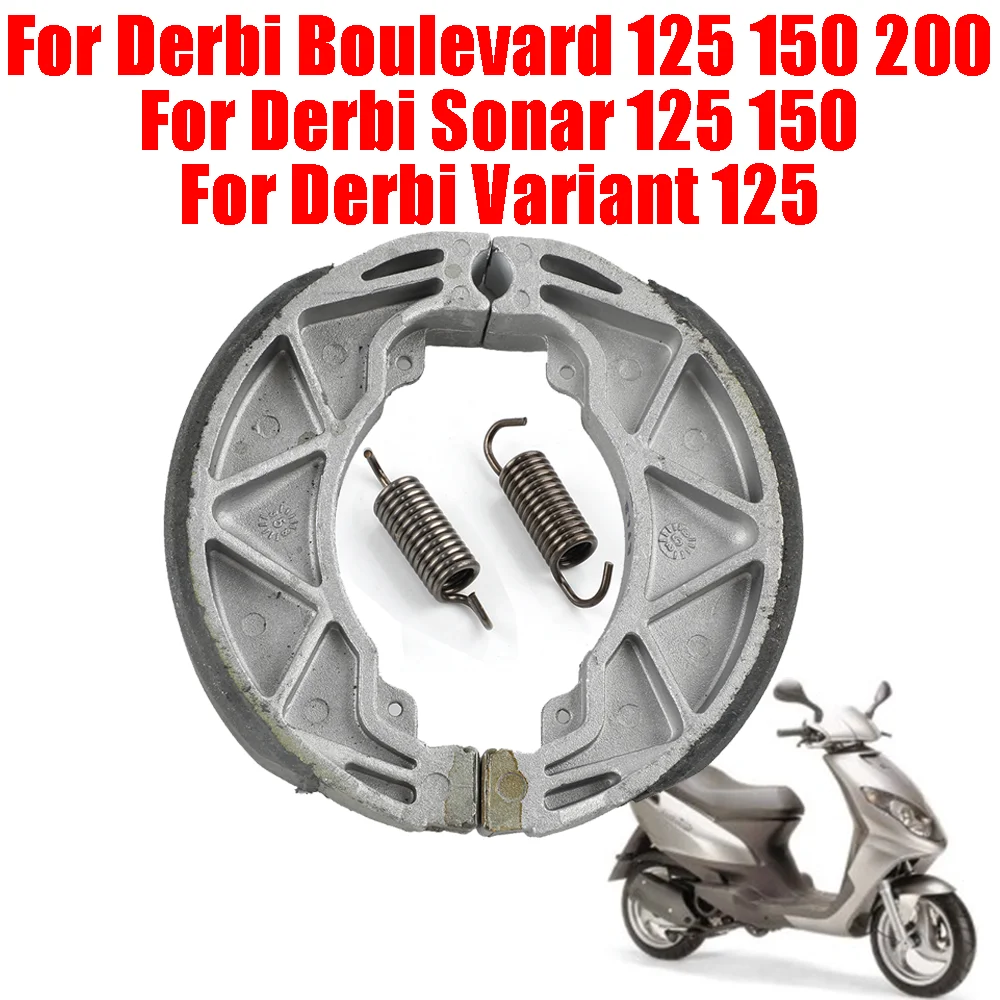 For Derbi Boulevard 125 150 200 Sonar 125 150 Variant 125 Sport Scooter Parts Rear Brake Shoes Brake Pad Motorcycle Accessories