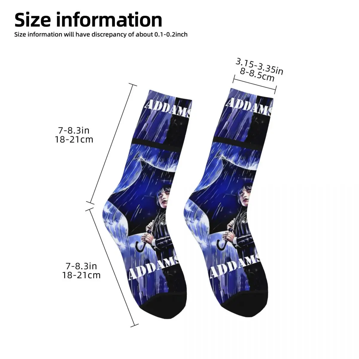 Wednesday Addams Stockings Women Famous Anime Socks Soft Breathable Modern Sock Winter Outdoor Anti Bacterial Graphic Socks Gift