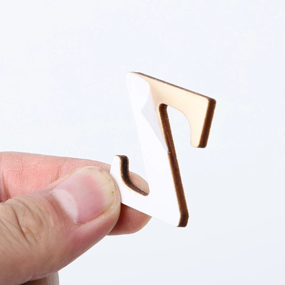 

Wooden DIY Alphanumeric Accessories Blank Alphabet Letters Number Labels Environmental Protection Safe Cutting Detail Letter