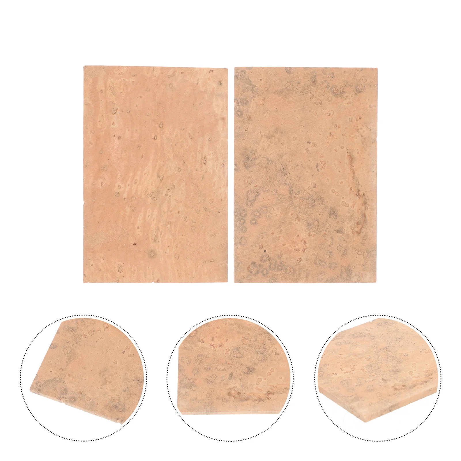 2Pcs Sax Neck Cork Natural Cork Pads Flexible Noise Resistant Woodwind Instrument Replacement for Alto Soprano Tenor Saxophones