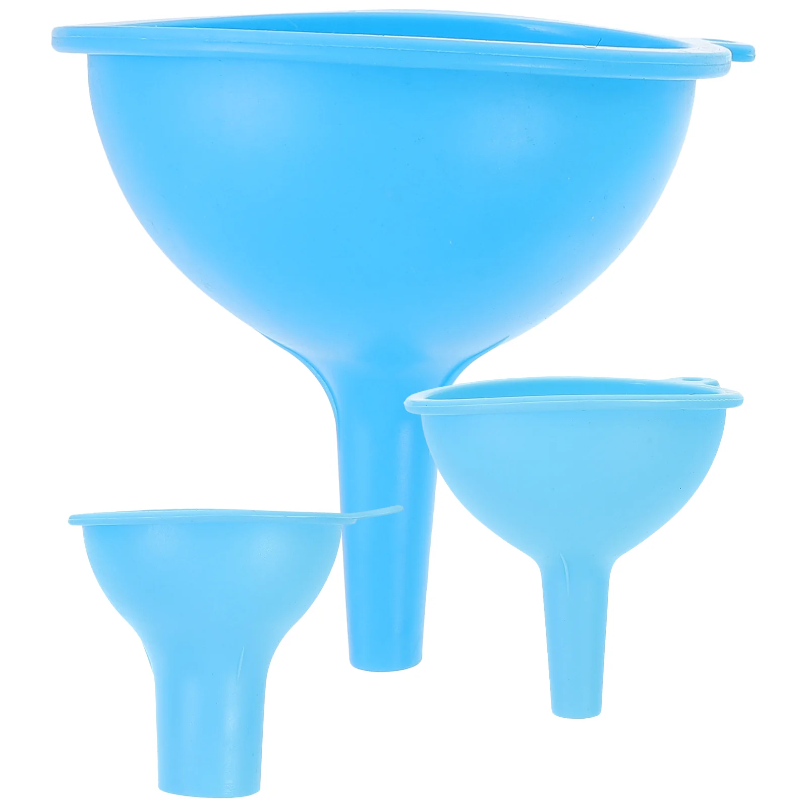 3 Pcs Silicone Funnel Set Multifunctional Bottle Filling Tool for Kitchen Easy Storage Portable Soy Sauce Vinegar