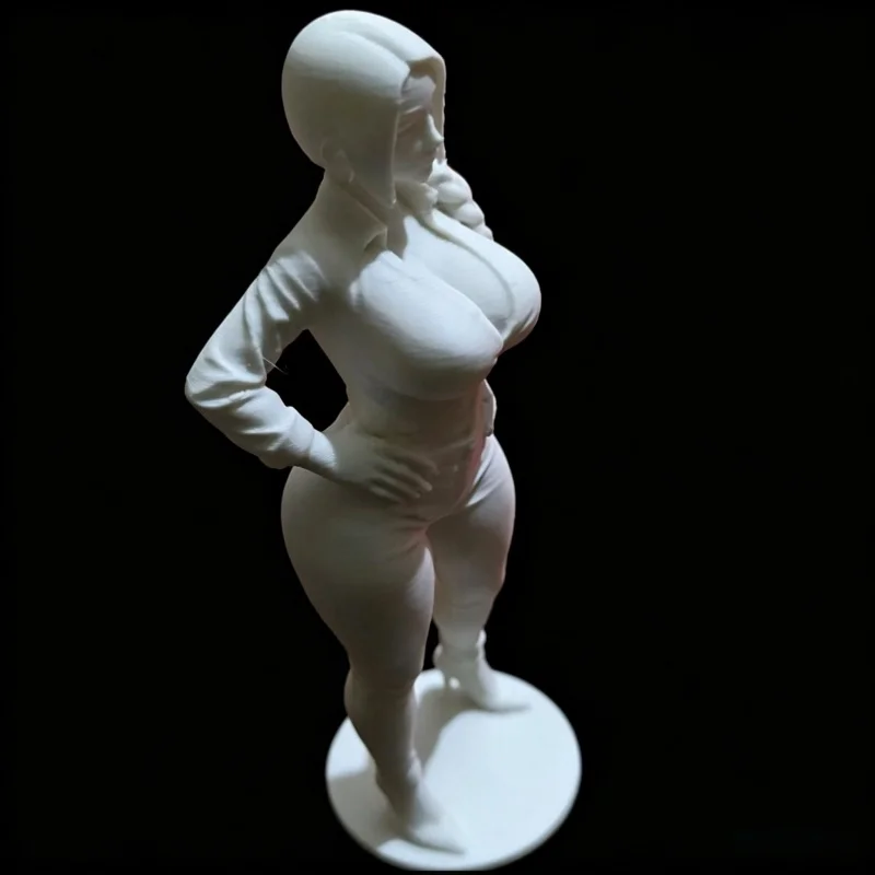 White 3D Printed Sexy Beauty Sculpture European American Minimalist Unique Figurine Home Decor Festival Gift