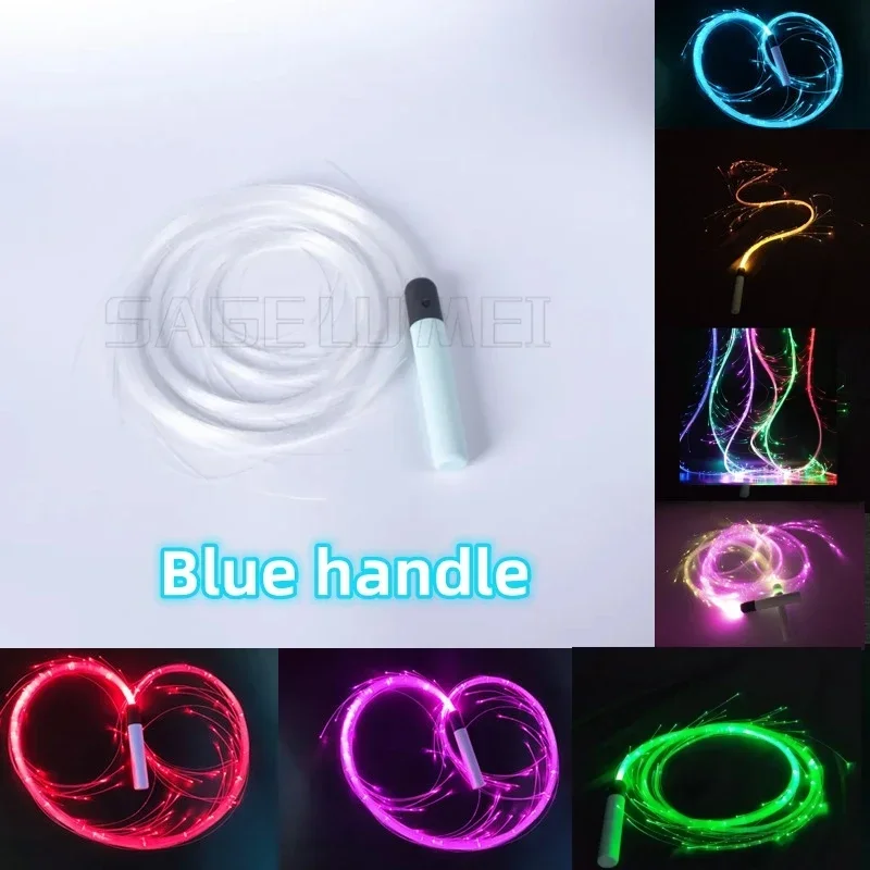 SAGE LU MEI 7 Farben LED Glasfaser Peitsche 360 °   Schwenkbare leuchtende Peitsche RGB Pixel Light UpFlow Lace Disco Dance Festival Nacht Party Atmosphäre 6
