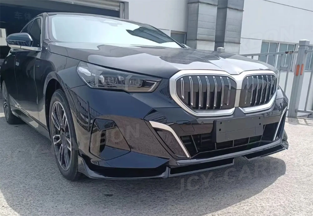

Диффузор для переднего бампера для BMW 5 Serise G60 G68 M Sport 2024 + ABS Carbon Look, передние разделители губ, комплект кузова, аксессуары