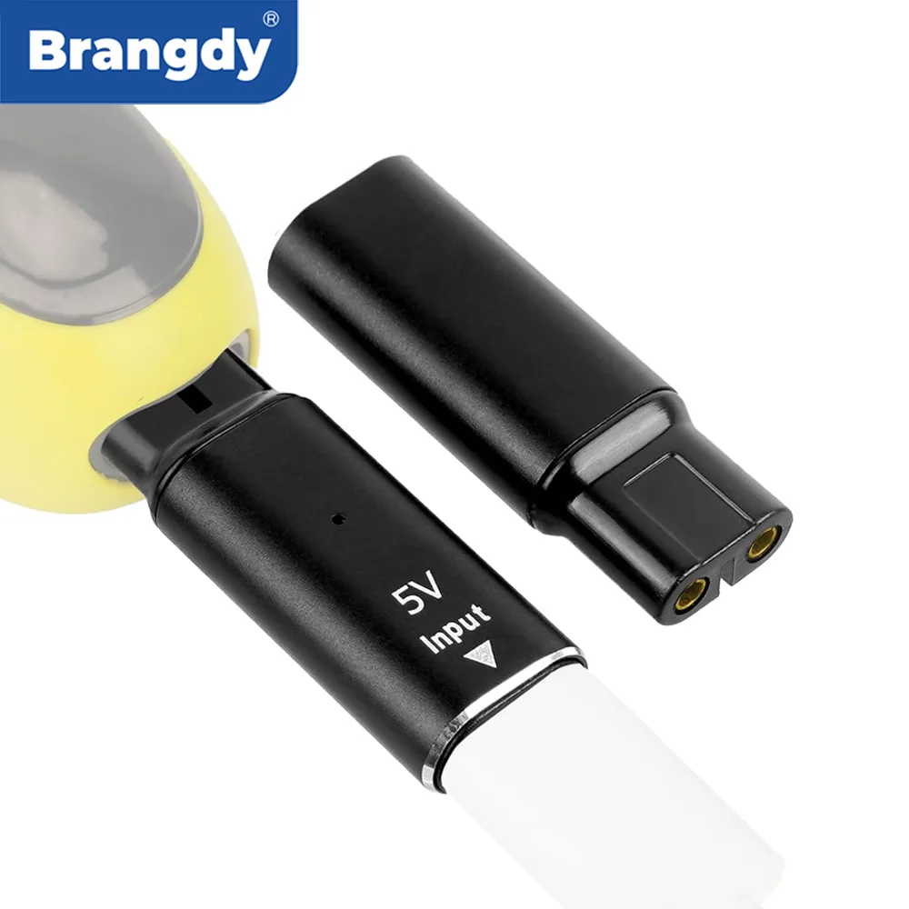 Brangdy 5V Type-C Shaver Adapter Charging Converter for Philips One Blade QP2520 QP2620 QP2510 QP2515 with Charging Indicator