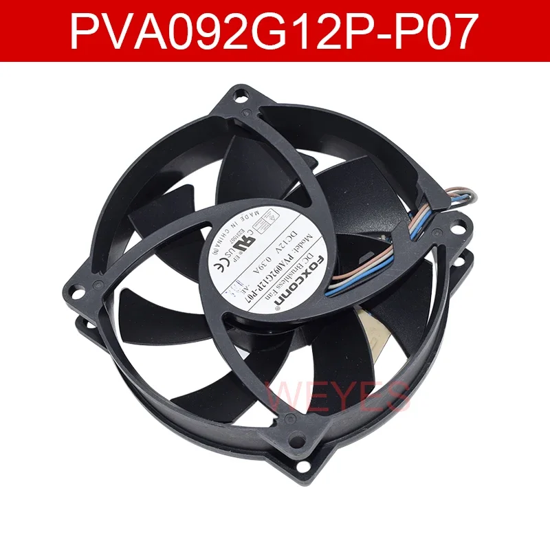 PVA092G12P-P07 92MM 4Pins Cooling For FOXCONN  DC 12V 0.39A 92x92x25MM Server Cooler Fan