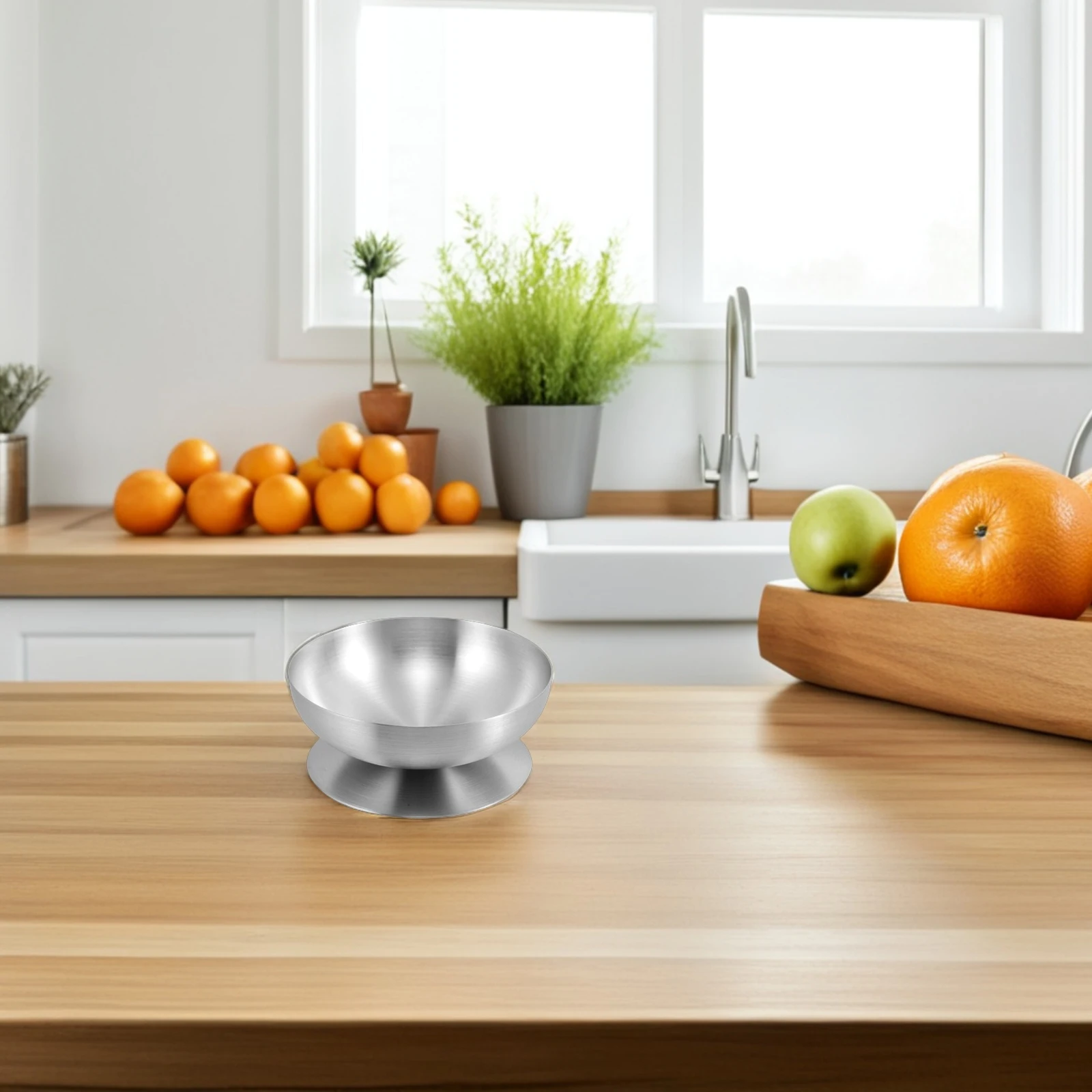 الفولاذ المقاوم للصدأ الآيس كريم كوب الحاويات وعاء الفاكهة أكواب الحلوى لطيف الأطباق كأس دعم أطباق