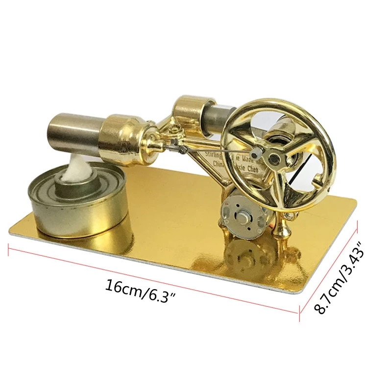 Heißluft Stirling Motor physikalische Wissenschaft experimentelles Modell Spielzeug führte Generator pädagogisches Geschenk Eltern-Kind interaktives