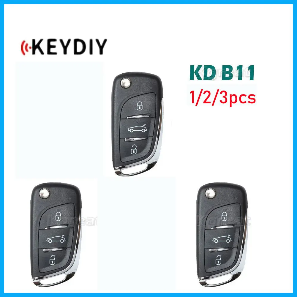 

1/2/3pcs Keydiy KD B11 Universal Remote Key B11-2 B11-3 Remote Car Key for Peugeot Style KD900/KD-X2/mini KD B Series Car Key