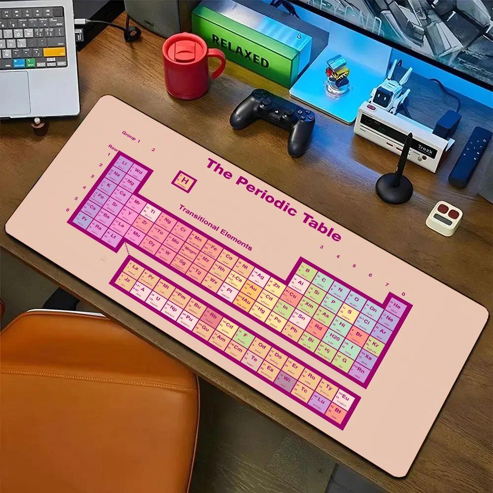Periodic Table Of The Elements Mousepad Mouse Mat Desk Mat With Pad Gaming Accessories Prime Gaming XXL Keyboard Pad Padding Ma