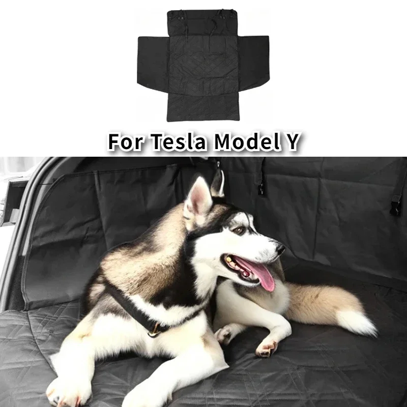

Коврик для багажника автомобиля для Tesla Model Y 2021-2025, защитный коврик для домашних животных на открытом воздухе, для кемпинга, износостойкие водонепроницаемые аксессуары для подушек
