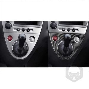 Carbon Fiber Gear Shift Trim Cover Panel, Accessories Decoration Interior of the Car, Sticker for Honda Civic SI 2001 2002 2003 2004 2005 12 Main Sales Acetate Civic SI Panel - №2