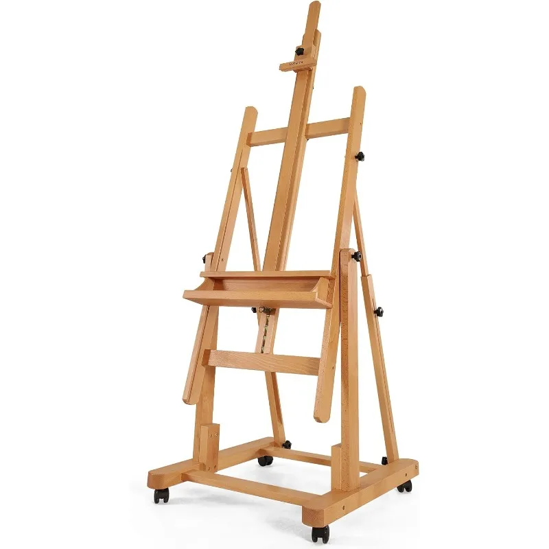 HeavyDuty Extra Large H Frame Easel, Hold Canvas To 82