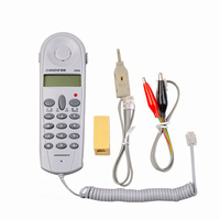 Grey wire tracker CTT Netcom Telecom Check line survey cable C019 telephone Tester FSK/DTMF dual ID 110 to alligator clip set