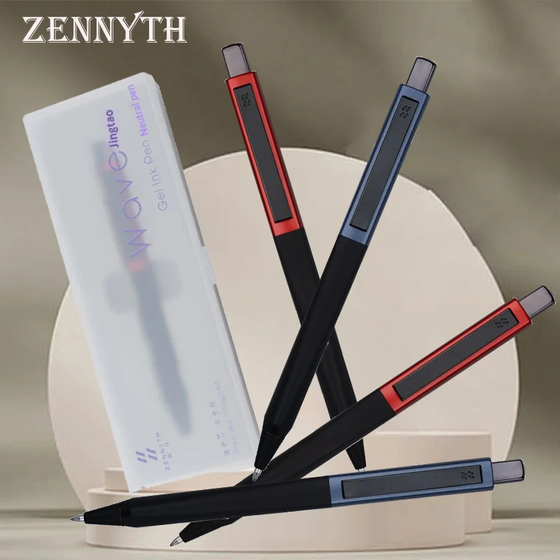 

ZENNYTH Retractable Gel Pen 0.5mm Surge Heavy Grip Metal Barrel Pen for Office Business Practice Exams Writing High-quality Gift
