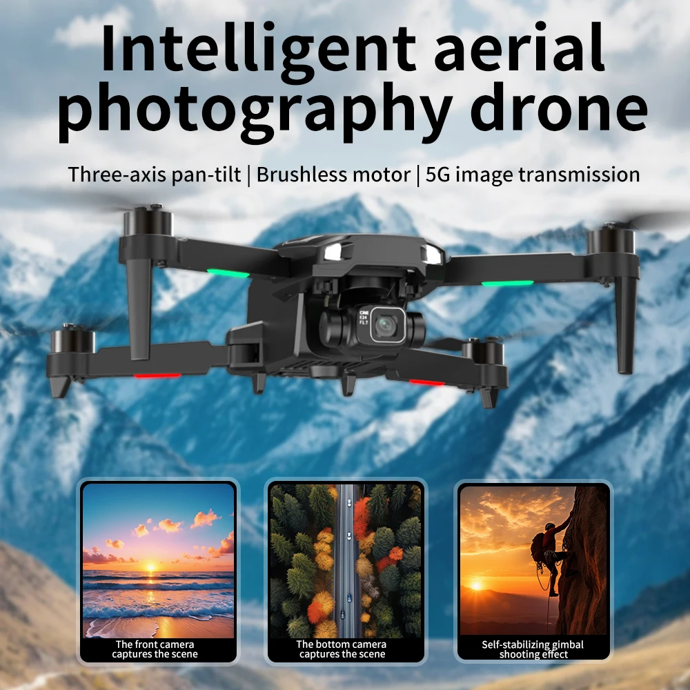 

F204 Drone 5.5-inch screen3-Axis Gimbal Professional 8K HD Camera Obstacle Avoidance Brushless 5G Dron RC Quadcopter GPS Toys